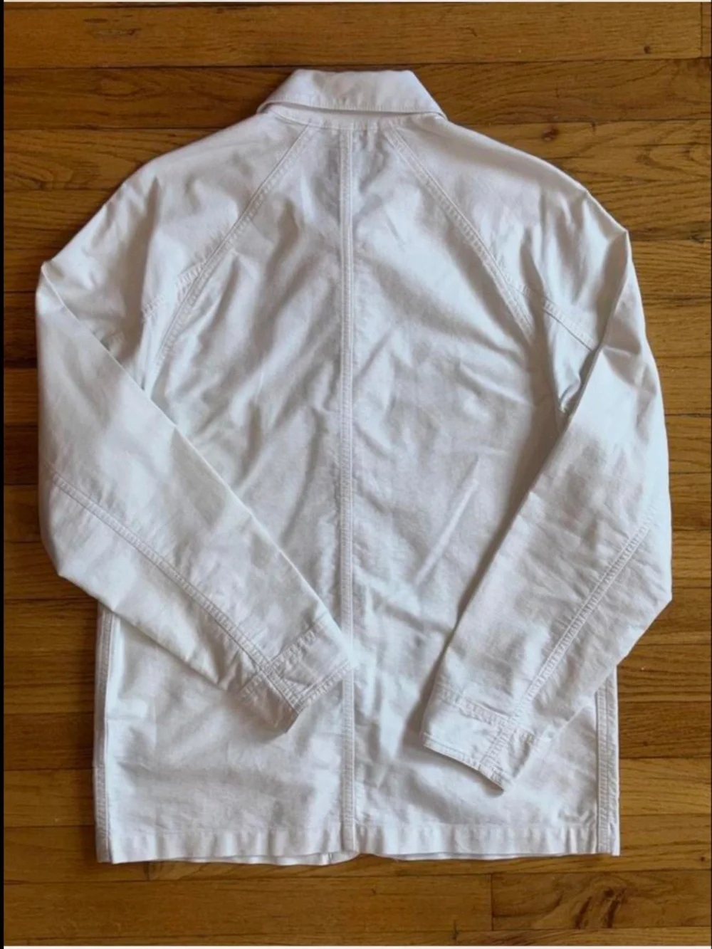 J.Crew Wallace & Barnes lightweight Cotton oxford chore jacket White
